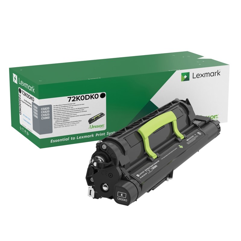 Lexmark Return Program Developer Unit, Black (72K0DK0) MPN:72K0DK0