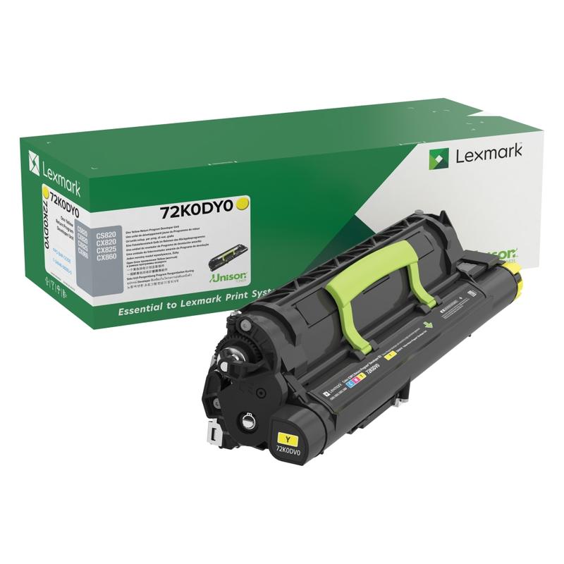 Lexmark Return Program Developer Unit, Yellow (72K0DY0) MPN:72K0DY0