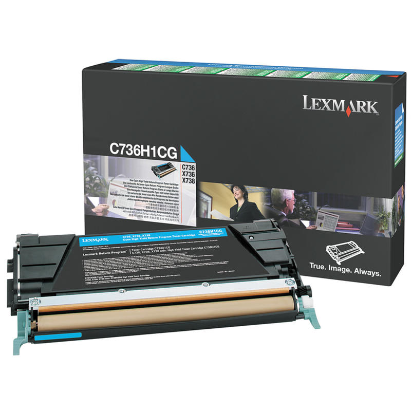 Lexmark C736H1CG Cyan High Yield Toner Cartridge MPN:C736H1CG