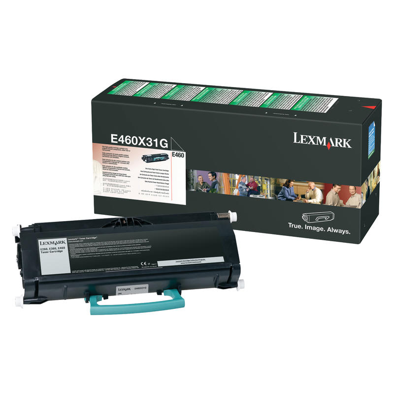 Lexmark E460X31G Black Extra-High Yield Toner Cartridge MPN:E460X31G