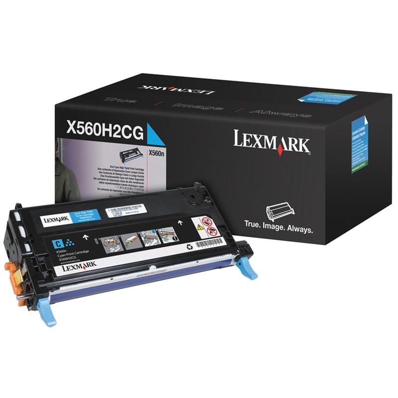 Lexmark X560H2CG Cyan High Yield Toner Cartridge MPN:X560H2CG