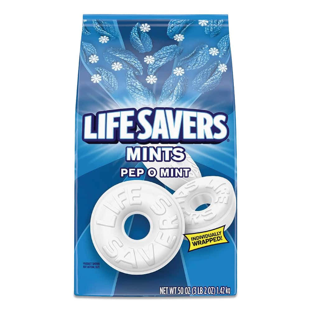 Snacks, Cookies, Candy & Gum, Snack Type: Mints , Container Size: 44.93oz , Container Type: Bag  MPN:LFS27625