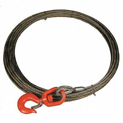 Winch Cable 3/8 in x 75 ft. MPN:38WSX75