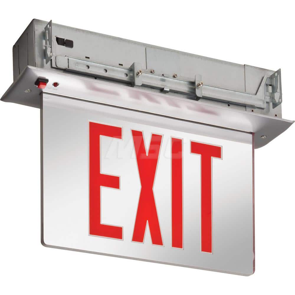 Combination Exit Signs, Mounting Type: Ceiling Mount , Number of Faces: 2 , Lamp Type: LED  MPN:164UF3