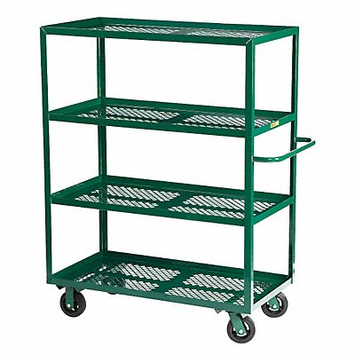 Metal Utility Cart 1 600 lb Steel MPN:4MLP-3060-6MR-G