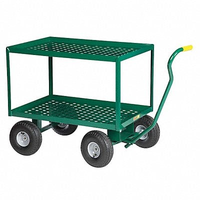 Wagon Truck Perf Deck 36x24 Pneum Wheel MPN:2LDWP-2436-10P-G