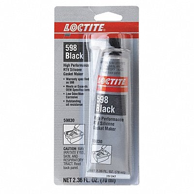 RTV Gasket Maker 2.3669 fl oz Black MPN:234609