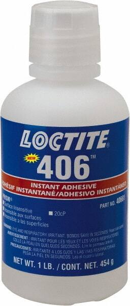 Adhesive Glue: 1 lb Bottle, Clear MPN:237295