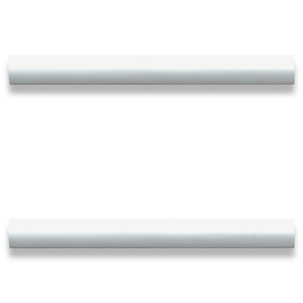 Lorell Modern Laminate Drawer Pulls, 1-1/8inH x 5-7/8inW x 5/8inD, Silver, Pack Of 2 Pulls (Min Order Qty 6) MPN:34346