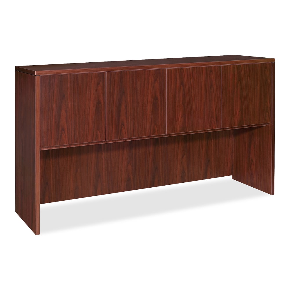Lorell Essentials Series Hutch, 66inW, Mahogany MPN:69383