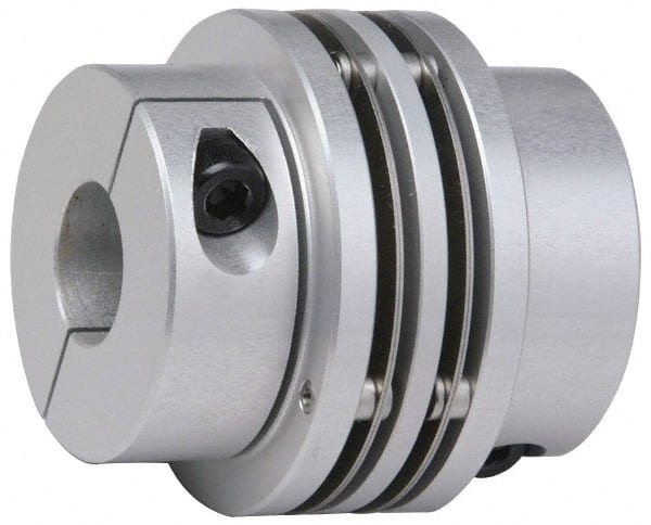 Flexible Coupling: Aluminum hubs with Stainless Steel Discs, 1/2