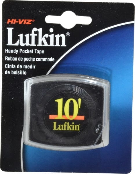 Tape Measure: 10' Long, 1/4