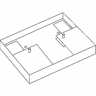 Adapter Plate for Studded Ballasts MPN:CFL-JBA-FAB