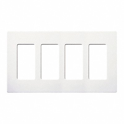 Wallplate 4-Gang Decora White MPN:CW-4-WH