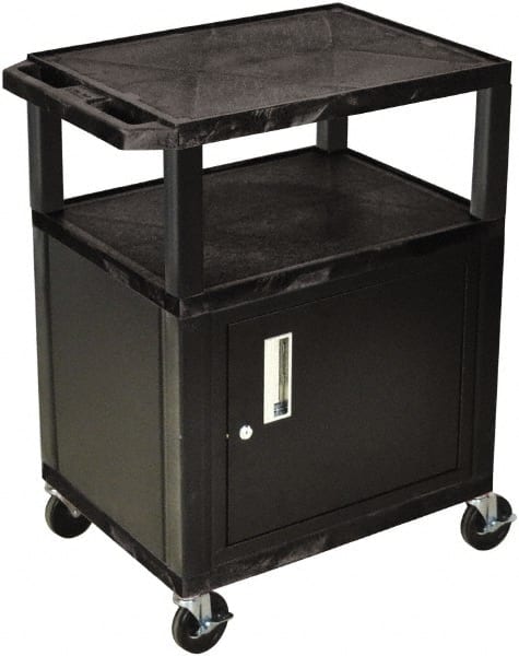 Standard Utility Cart: Plastic, Black MPN:WT34C2
