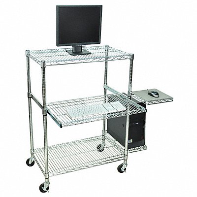 Computer Workstation Portable Chrome MPN:LICW4218