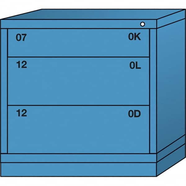 Standard Table Height - Single Drawer Access Steel Storage Cabinet: 30