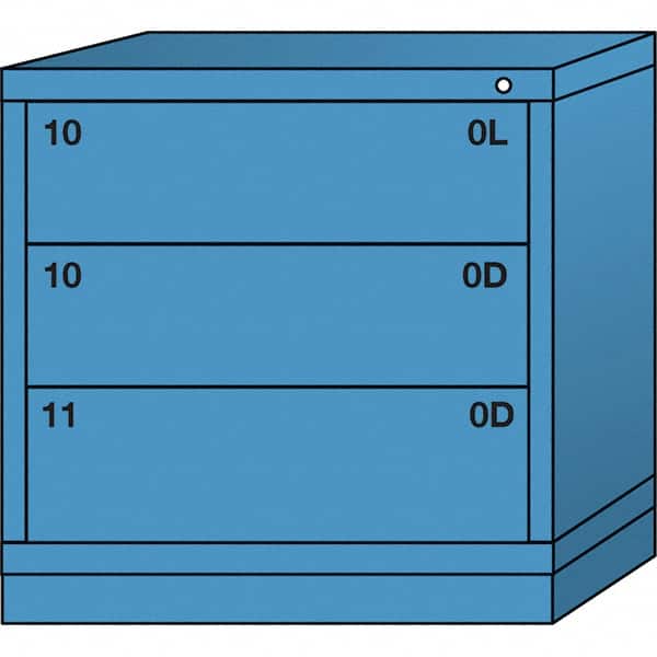 Standard Table Height - Single Drawer Access Steel Storage Cabinet: 30