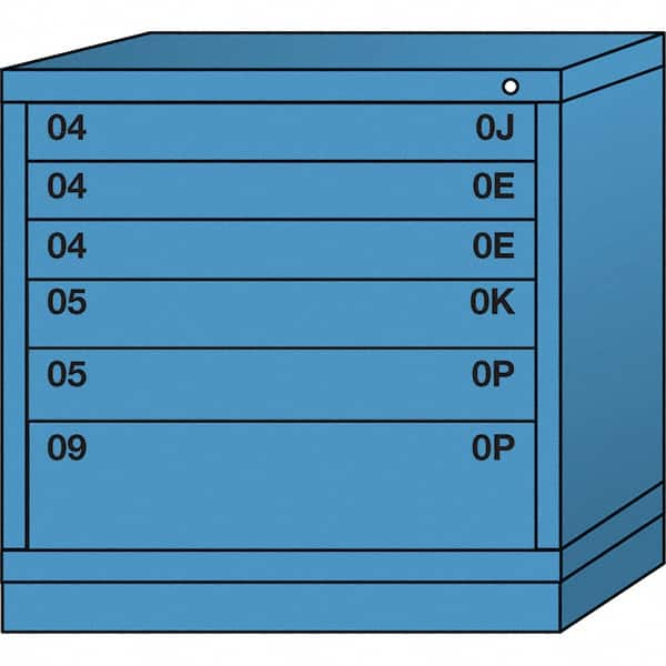 Standard Table Height - Single Drawer Access Steel Storage Cabinet: 30