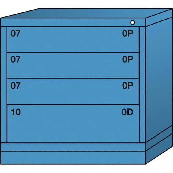 Standard Table Height - Single Drawer Access Steel Storage Cabinet: 30