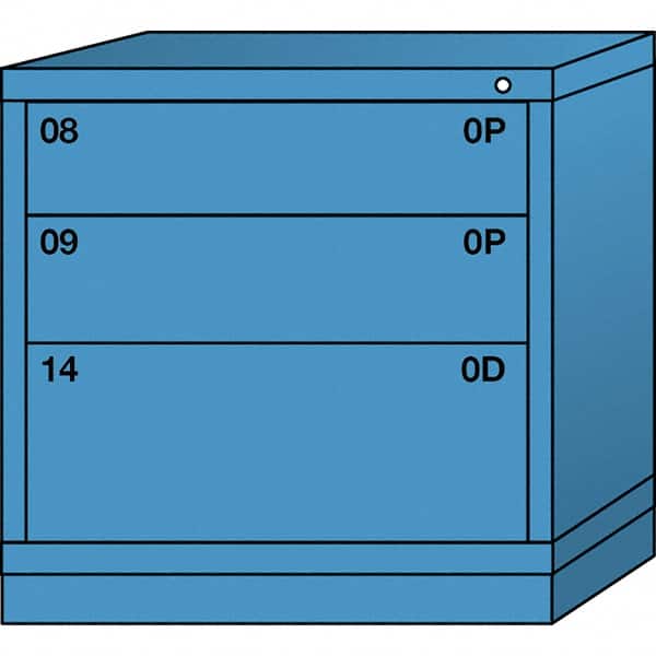 Standard Table Height - Single Drawer Access Steel Storage Cabinet: 30