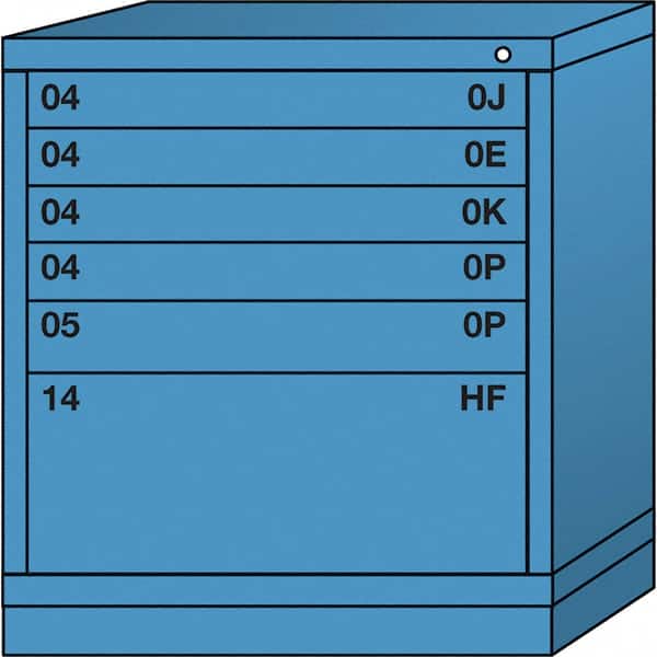 Standard Bench Height - Single Drawer Access Steel Storage Cabinet: 30