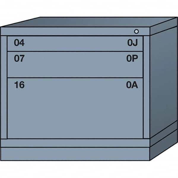 Standard Desk Height - Single Drawer Access Steel Storage Cabinet: 30