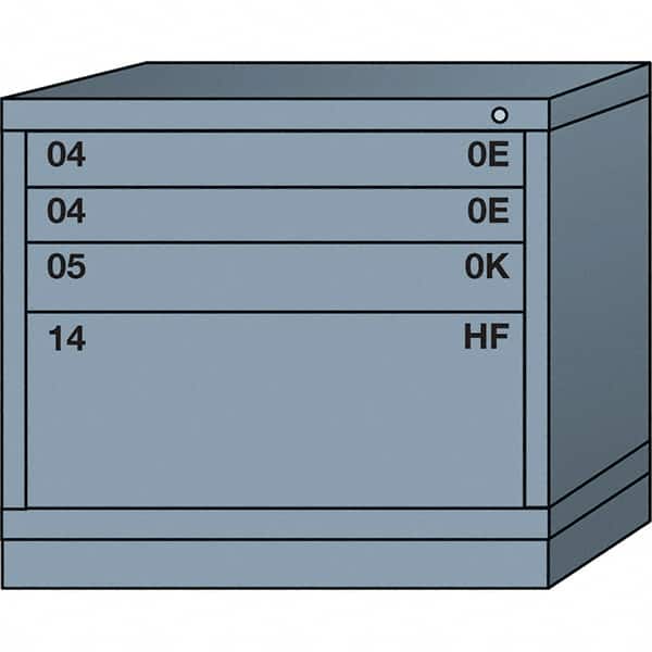 Standard Desk Height - Single Drawer Access Steel Storage Cabinet: 30