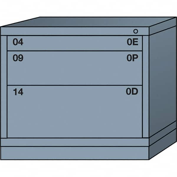 Standard Desk Height - Single Drawer Access Steel Storage Cabinet: 30