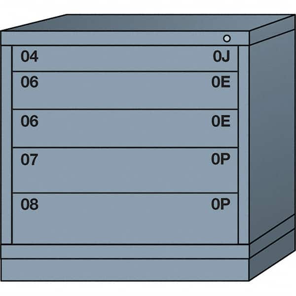 Standard Table Height - Single Drawer Access Steel Storage Cabinet: 30