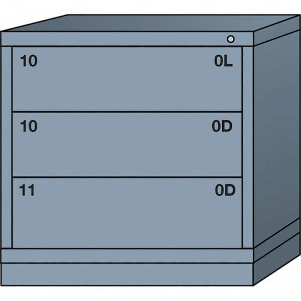 Standard Table Height - Single Drawer Access Steel Storage Cabinet: 30
