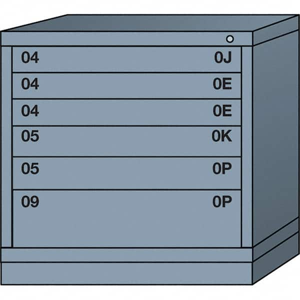 Standard Table Height - Single Drawer Access Steel Storage Cabinet: 30
