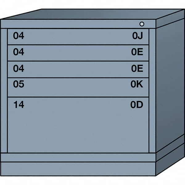 Standard Table Height - Single Drawer Access Steel Storage Cabinet: 30