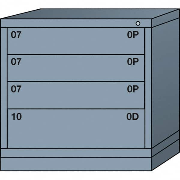 Standard Table Height - Single Drawer Access Steel Storage Cabinet: 30