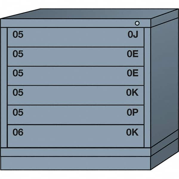 Standard Table Height - Single Drawer Access Steel Storage Cabinet: 30