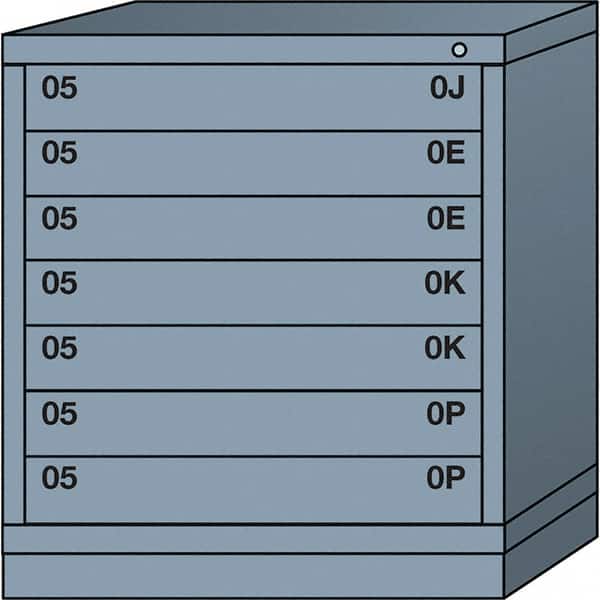Standard Bench Height - Single Drawer Access Steel Storage Cabinet: 30