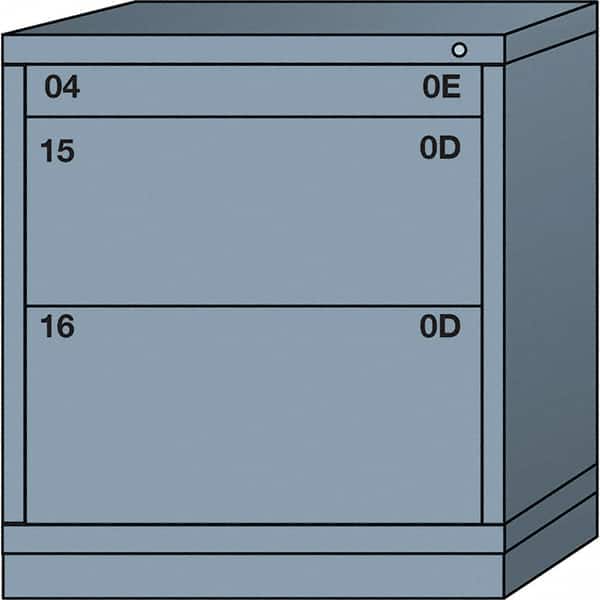 Standard Bench Height - Single Drawer Access Steel Storage Cabinet: 30