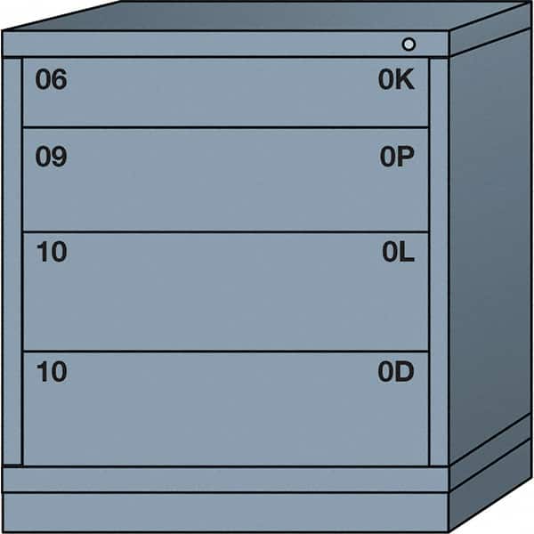 Standard Bench Height - Single Drawer Access Steel Storage Cabinet: 30
