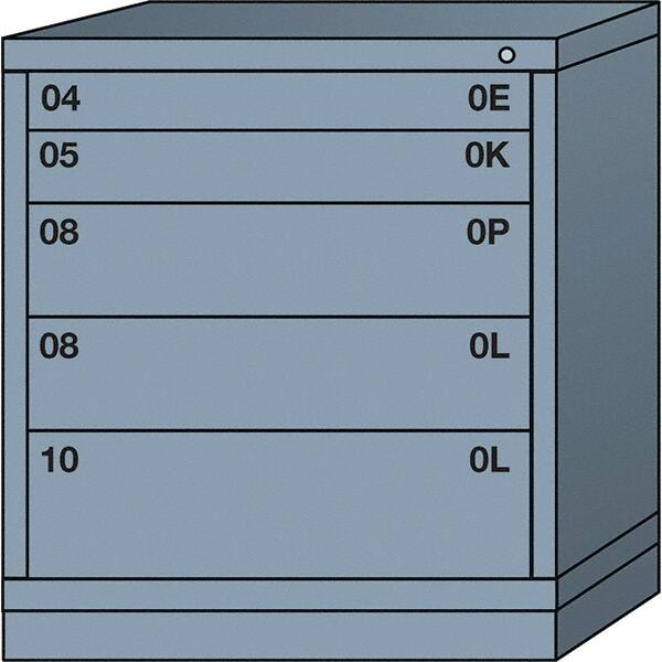 Standard Bench Height - Single Drawer Access Steel Storage Cabinet: 30