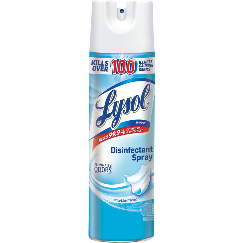 Lysol Disinfectant Spray, Crisp Linen Scent, 12.5 Oz Bottle (Min Order Qty 6) MPN:REC74186EA