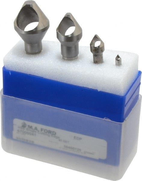 Countersink Set: 4 Pc, 3/16 to 1-1/8