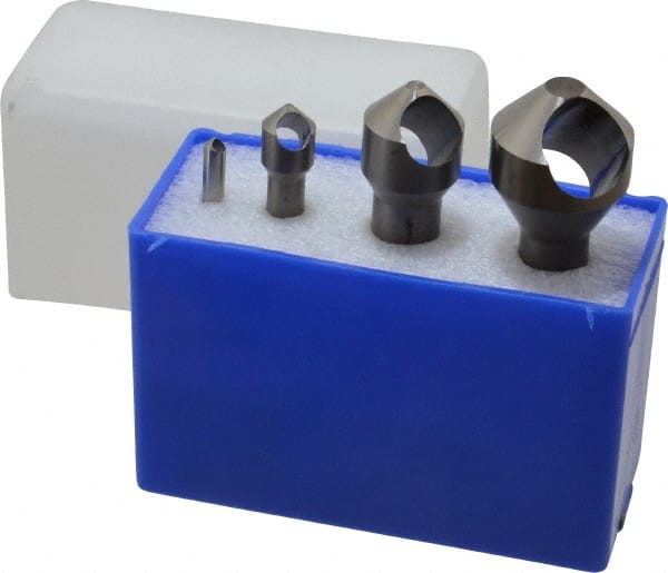 Countersink Set: 4 Pc, 3/16 to 1-1/8