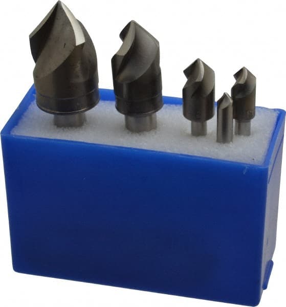 Countersink Set: 5 Pc, 1/4 to 1