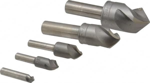Countersink Set: 5 Pc, 1/4 to 1