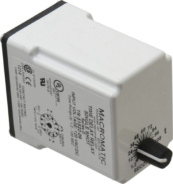 11 Pin, Multiple Range DPDT Time Delay Relay MPN:TR-51522-09