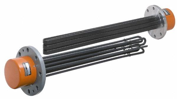 Immersion Heaters, Type: General Purpose Flange Mount Immersion Heater , Voltage: 240V , Wattage: 40000.0W , Phase: Three , Immersion Length: 52 (Inch) MPN:K5A-6-0283-M1