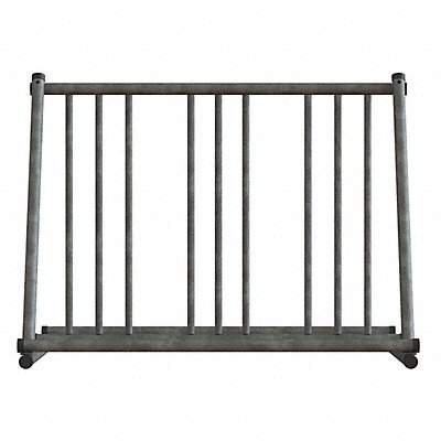 Bike Rack Sil 29-3/4 H Holds (6) Bikes MPN:QS-GS200-G