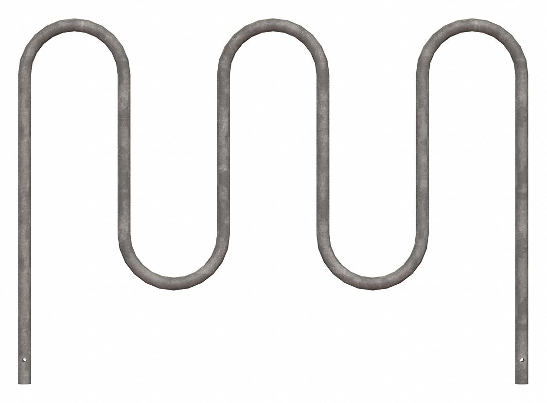 Bike Rack Silver 36 H 64 L Steel MPN:QS-WP36-7-IG-G