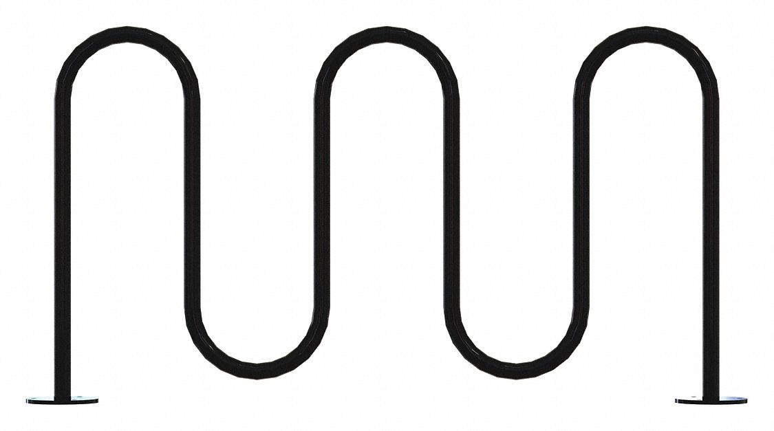 Bike Rack Black 36 H 64 L Steel MPN:QS-WP36-7-SF-B