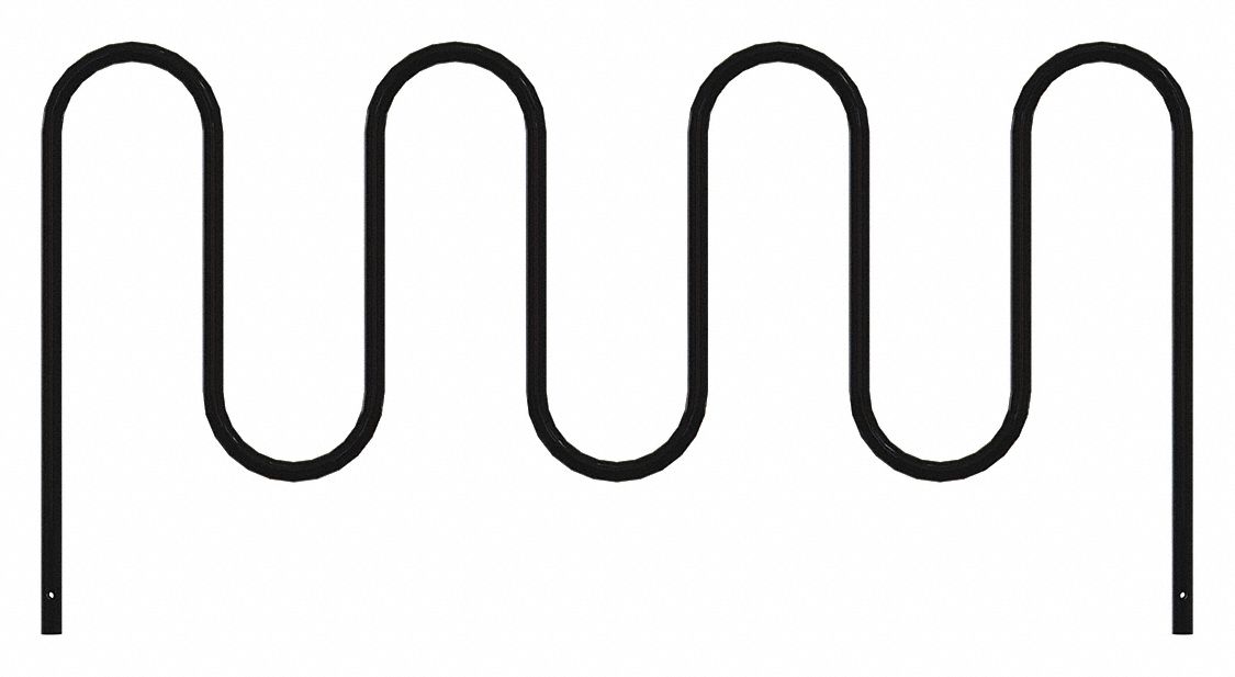Bike Rack Black 36 H 89 L Steel MPN:QS-WP36-9-IG-B
